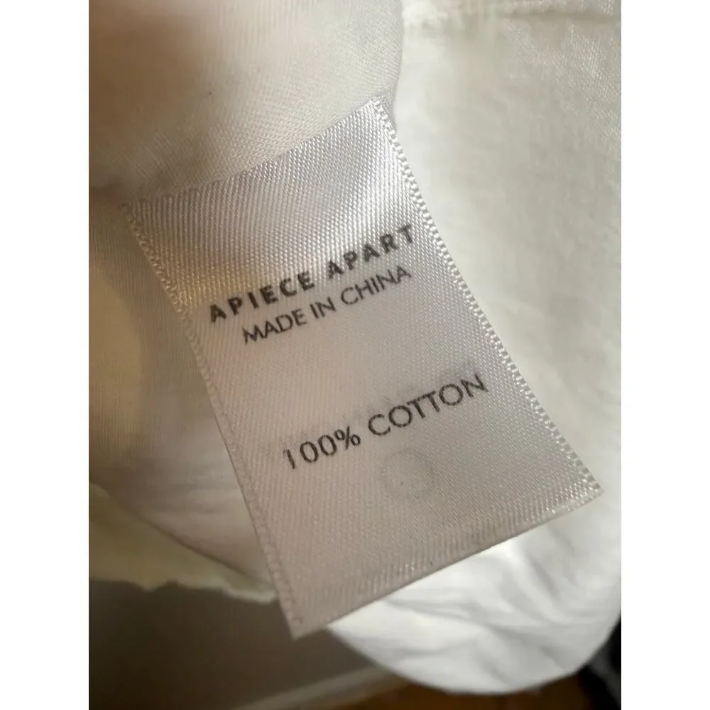 Apiece Apart Felina Off-The-Shoulder Dress in White Women’s Sz. 8